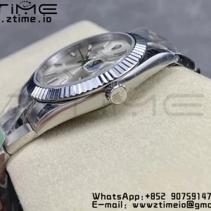 Rolex DateJust 41 126334 ARF 1:1 Best Edition 904L Steel Silvery Dial on SS Oyster Bracelet - Super Clone Watch | 1:1 Best Version