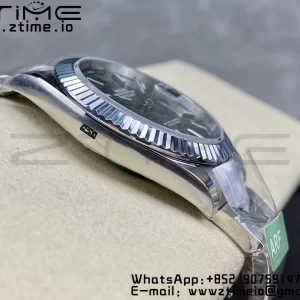 Rolex DateJust 41 126334 ARF 1:1 Best Edition 904L Steel Green Textured Dial on SS Oyster Bracelet - Super Clone Watch | 1:1 Best Version