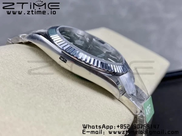 Rolex DateJust 41 126334 ARF 1:1 Best Edition 904L Steel Green Textured Dial on SS Oyster Bracelet - Super Clone Watch | 1:1 Best Version