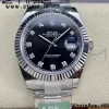 Rolex DateJust 41 126334 ARF 1:1 Best Edition 904L Steel Black Diamonds Dial on SS Oyster Bracelet - Super Clone Watch | 1:1 Best Version