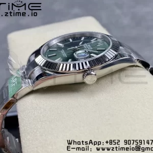 Rolex DateJust 41 126334 ARF 1:1 Best Edition 904L Steel  Green Dial on SS Oyster Bracelet VR3235 - Super Clone Watch | 1:1 Best Version