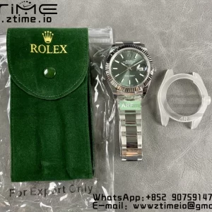 Rolex DateJust 41 126334 ARF 1:1 Best Edition 904L Steel  Green Dial on SS Oyster Bracelet VR3235 - Super Clone Watch | 1:1 Best Version