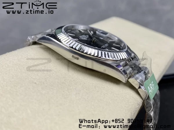 Rolex DateJust 41 126334 ARF 1:1 Best Edition 904L Quadrante Grigio Acciaio su Bracciale SS Jubilee VR3235 - Orologio Super Clone | 1:1 Best Version