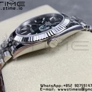 Rolex DateJust 41 126334 ARF 1:1 Best Edition 904L Quadrante Grigio Acciaio su Bracciale SS Jubilee VR3235 - Orologio Super Clone | 1:1 Best Version