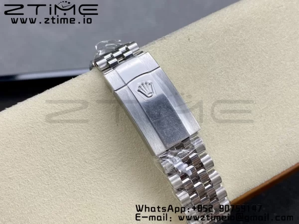 Rolex DateJust 41 126334 ARF 1:1 Best Edition 904L Steel Black Diamonds Dial on SS Jubilee Bracelet VR3235 - Super Clone Watch | 1:1 Best Version