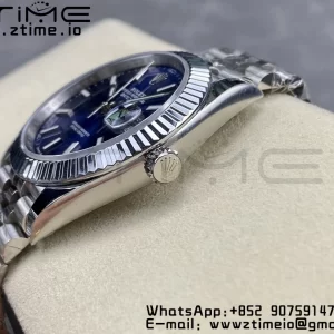 Rolex DateJust 41 126334 ARF 1:1 Best Edition 904L Steel Blue Dial on SS Jubilee Bracelet VR3235 - Super Clone Watch | 1:1 Best Version