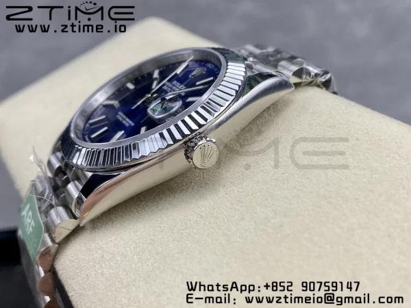 Rolex DateJust 41 126334 ARF 1:1 Best Edition 904L Steel Blue Dial on SS Jubilee Bracelet VR3235 - Super Clone Watch | 1:1 Best Version