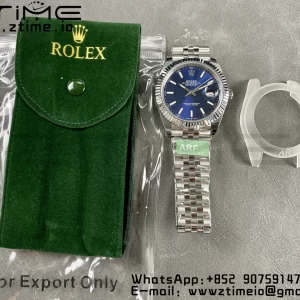 Rolex DateJust 41 126334 ARF 1:1 Best Edition 904L Steel Blue Dial on SS Jubilee Bracelet VR3235 - Super Clone Watch | 1:1 Best Version