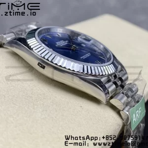 Rolex DateJust 41 126334 ARF 1:1 Best Edition 904L Steel Blue Roman Dial on SS Jubilee Bracelet VR3235 - Super Clone Watch | 1:1 Best Version