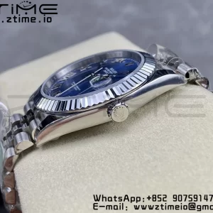 Rolex DateJust 41 126334 ARF 1:1 Best Edition 904L Steel Blue Roman Dial on SS Jubilee Bracelet VR3235 - Super Clone Watch | 1:1 Best Version