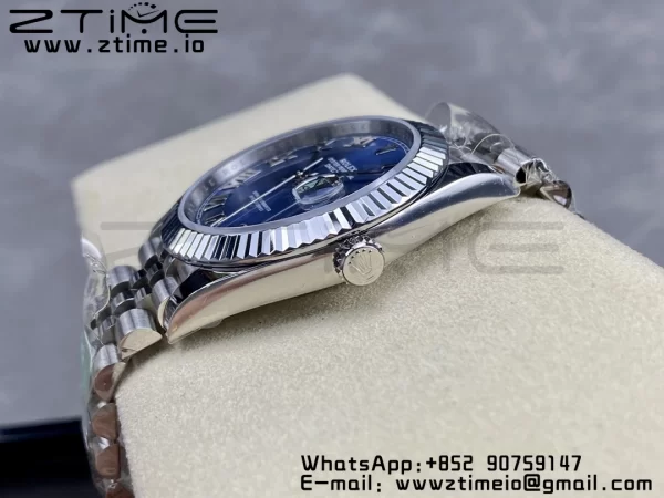 Rolex DateJust 41 126334 ARF 1:1 Best Edition 904L Steel Blue Roman Dial on SS Jubilee Bracelet VR3235 - Super Clone Watch | 1:1 Best Version