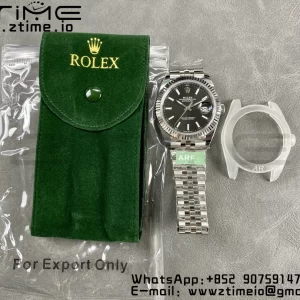 Rolex DateJust 41 126334 ARF 1:1 Best Edition 904L Steel Black Dial on SS Jubilee Bracelet VR3235 - Super Clone Watch | 1:1 Best Version