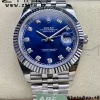 Rolex DateJust 41 126334 ARF 1:1 Best Edition 904L Steel Blue Diamonds Dial on SS Jubilee Bracelet VR3235 - Super Clone Watch | 1:1 Best Version