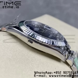 Rolex DateJust 41 126334 ARF 1:1 Best Edition 904L Steel Blue Diamonds Dial on SS Jubilee Bracelet VR3235 - Super Clone Watch | 1:1 Best Version