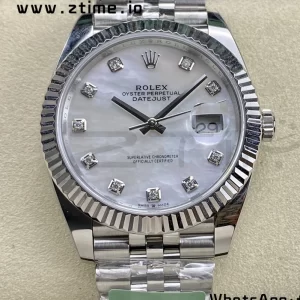 Rolex DateJust 41 126334 ARF 1:1 Best Edition 904L Steel White MOP Dial on SS Jubilee Bracelet VR3235 - Super Clone Watch | 1:1 Best Version
