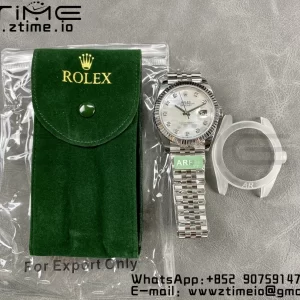 Rolex DateJust 41 126334 ARF 1:1 Best Edition 904L Steel White MOP Dial on SS Jubilee Bracelet VR3235 - Super Clone Watch | 1:1 Best Version