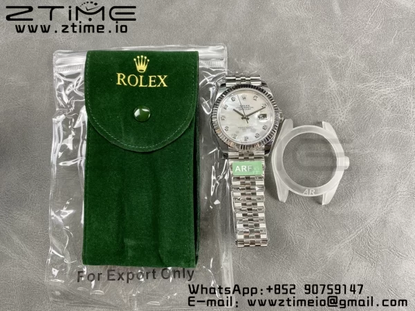 Rolex DateJust 41 126334 ARF 1:1 Best Edition 904L Steel White MOP Dial on SS Jubilee Bracelet VR3235 - Super Clone Watch | 1:1 Best Version