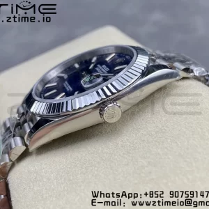 Rolex DateJust 41 126334 ARF 1:1 Best Edition 904L Steel Cadran albastru texturat pe brățară SS Jubilee VR3235 - Super Clone Watch | 1:1 Best Version