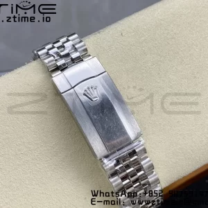Rolex DateJust 41 126334 ARF 1:1 Best Edition 904L Steel Gray Diamonds Dial on SS Jubilee Bracelet VR3235 - Super Clone Watch | 1:1 Best Version
