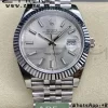 Rolex DateJust 41 126334 ARF 1:1 Best Edition 904L Steel Silvery  Dial on SS Jubilee Bracelet VR3235 - Super Clone Watch | 1:1 Best Version