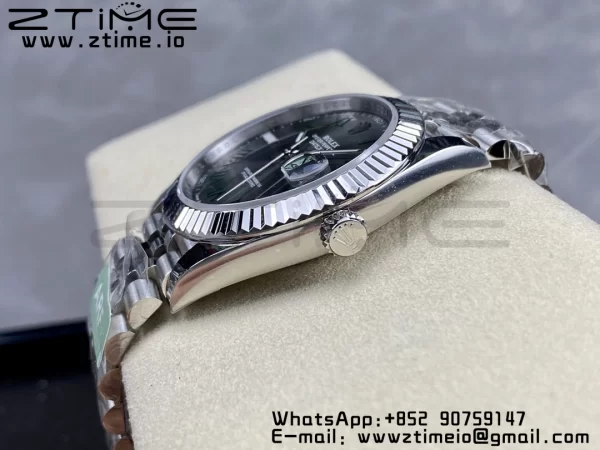 Rolex DateJust 41 126334 ARF 1:1 Best Edition 904L Acciaio Quadrante Verde Romano su Bracciale SS Jubilee VR3235 - Orologio Super Clone | 1:1 Best Version