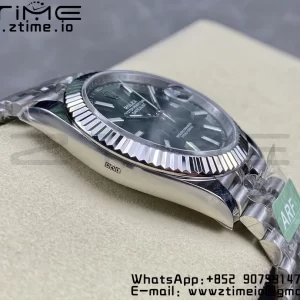 Rolex DateJust 41 126334 ARF 1:1 Best Edition 904L Steel Green Dial on SS Jubilee Bracelet VR3235 - Super Clone Watch | 1:1 Best Version