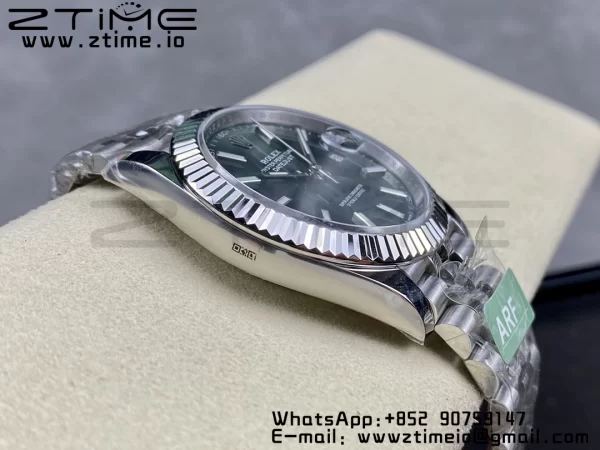 Rolex DateJust 41 126334 ARF 1:1 Best Edition 904L Steel Green Dial on SS Jubilee Bracelet VR3235 - Super Clone Watch | 1:1 Best Version
