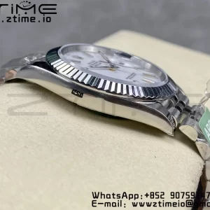 Rolex DateJust 41 126334 ARF 1:1 Best Edition 904L Steel White Dial on SS Jubilee Bracelet VR3235 - Super Clone Watch | 1:1 Best Version