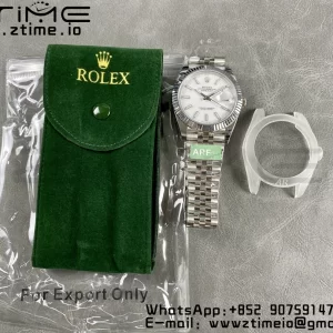 Rolex DateJust 41 126334 ARF 1:1 Best Edition 904L Steel White Dial on SS Jubilee Bracelet VR3235 - Super Clone Watch | 1:1 Best Version