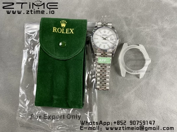 Rolex DateJust 41 126334 ARF 1:1 Best Edition 904L Steel White Dial on SS Jubilee Bracelet VR3235 - Super Clone Watch | 1:1 Best Version