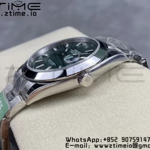 Rolex DateJust 41 126300 ARF  1:1 Best Edition 904L Steel Green Textured  Dial on SS Oyster Bracelet - Super Clone Watch | 1:1 Best Version