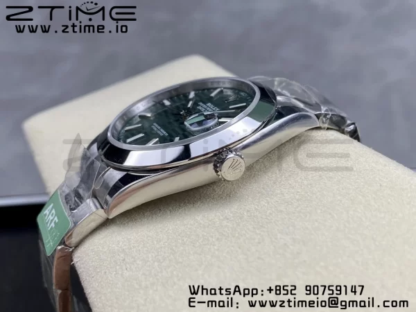 Rolex DateJust 41 126300 ARF  1:1 Best Edition 904L Steel Green Textured  Dial on SS Oyster Bracelet - Super Clone Watch | 1:1 Best Version