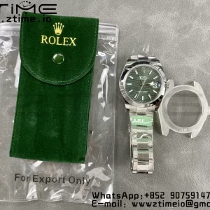Rolex DateJust 41 126300 ARF  1:1 Best Edition 904L Steel Green Textured  Dial on SS Oyster Bracelet - Super Clone Watch | 1:1 Best Version