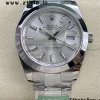 Rolex DateJust 41 126300 ARF  1:1 Best Edition 904L Steel Silvery Dial on SS Oyster Bracelet - Super Clone Watch | 1:1 Best Version
