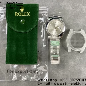 Rolex DateJust 41 126300 ARF  1:1 Best Edition 904L Steel Silvery Dial on SS Oyster Bracelet - Super Clone Watch | 1:1 Best Version