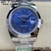 Rolex DateJust 41 126300 ARF 1:1 Nejlepší vydání 904L ocel modrý římský číselník na SS Oyster náramek - Super klon hodinky | 1:1 Nejlepší verze