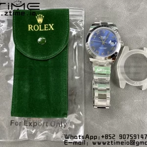 Rolex DateJust 41 126300 ARF 1:1 Best Edition 904L Steel Blue Roman Dial on SS Oyster Bracelet - Super Clone Watch | 1:1 Best Version