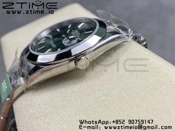 Rolex DateJust 41 126300 ARF  1:1 Best Edition 904L Steel Green Dial on SS Oyster Bracelet - Super Clone Watch | 1:1 Best Version