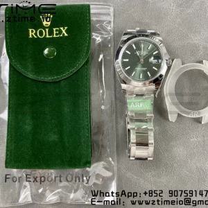 Rolex DateJust 41 126300 ARF  1:1 Best Edition 904L Steel Green Dial on SS Oyster Bracelet - Super Clone Watch | 1:1 Best Version