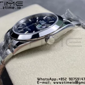 Rolex DateJust 41 126300 ARF 1:1 Best Edition 904L Steel Blue Textured Dial on SS Oyster Bracelet - Super Clone Watch | 1:1 Best Version