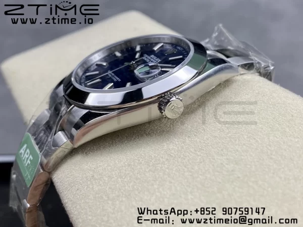 Rolex DateJust 41 126300 ARF 1:1 Best Edition 904L Steel Blue Textured Dial on SS Oyster Bracelet - Super Clone Watch | 1:1 Best Version