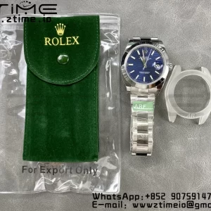 Rolex DateJust 41 126300 ARF 1:1 Best Edition 904L Steel Blue Textured Dial on SS Oyster Bracelet - Super Clone Watch | 1:1 Best Version
