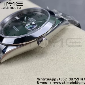 Rolex DateJust 41 126300 ARF 1:1 Best Edition 904L Steel Green Roman Dial on SS Oyster Bracelet - Super Clone Watch | 1:1 Best Version