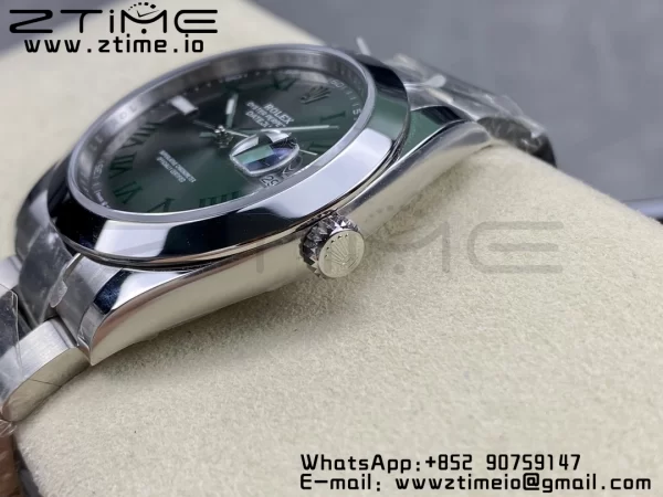 Rolex DateJust 41 126300 ARF 1:1 Best Edition 904L Steel Green Roman Dial on SS Oyster Bracelet - Super Clone Watch | 1:1 Best Version