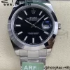 Rolex DateJust 41 126300 ARF 1:1 Best Edition 904L teräs musta soittaa SS Oyster rannekorun - Super Clone Watch | 1:1 Paras versio