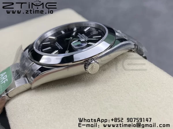 Rolex DateJust 41 126300 ARF 1:1 Best Edition 904L Steel Cadran negru pe brățară SS Oyster - Super Clone Watch | 1:1 Best Version