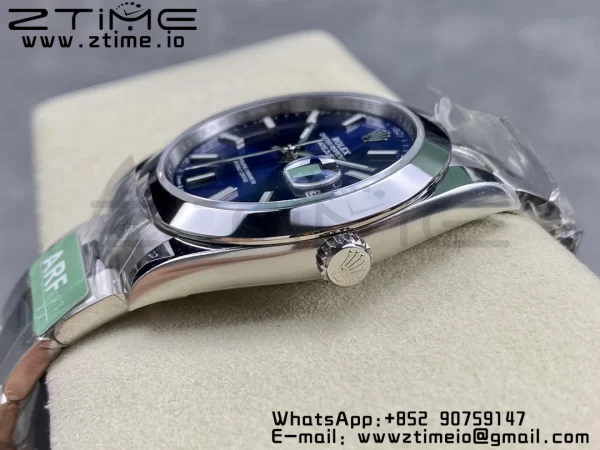 Rolex DateJust 41 126300 ARF 1:1 Best Edition 904L Steel Blue Dial on SS Oyster Bracelet - Super Clone Watch | 1:1 Best Version