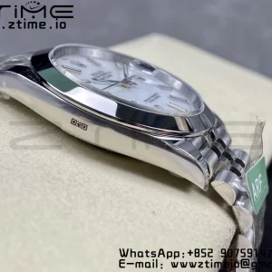 Rolex DateJust 41 126300 ARF 1:1 Best Edition 904L Steel White Dial on SS Jubilee Bracelet VR3235 - Super Clone Watch | 1:1 Best Version