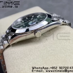 Rolex DateJust 41 126300 ARF  1:1 Best Edition 904L Steel Green Dial on SS Jubilee Bracelet VR3235 - Super Clone Watch | 1:1 Best Version
