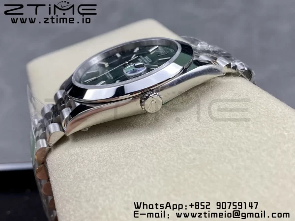 Rolex DateJust 41 126300 ARF  1:1 Best Edition 904L Steel Green Dial on SS Jubilee Bracelet VR3235 - Super Clone Watch | 1:1 Best Version
